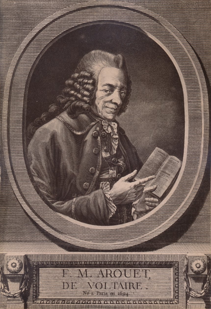 Voltaire, escritor e filósofo francês, século c18th 1894 de Benoit Louis Henriquez
