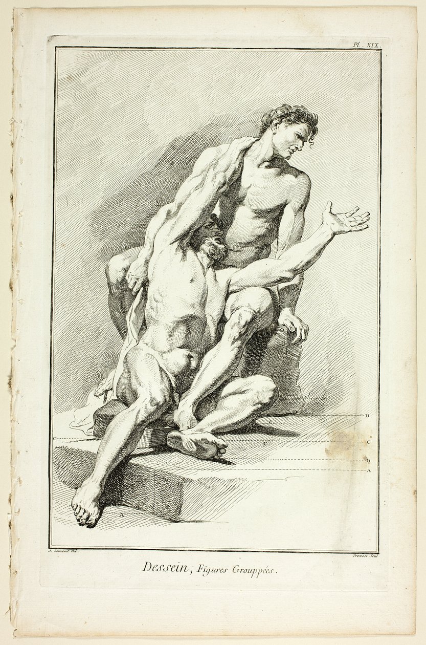 Design: Figuras Agrupadas, da Encyclopédie de Benoit Louis Prevost