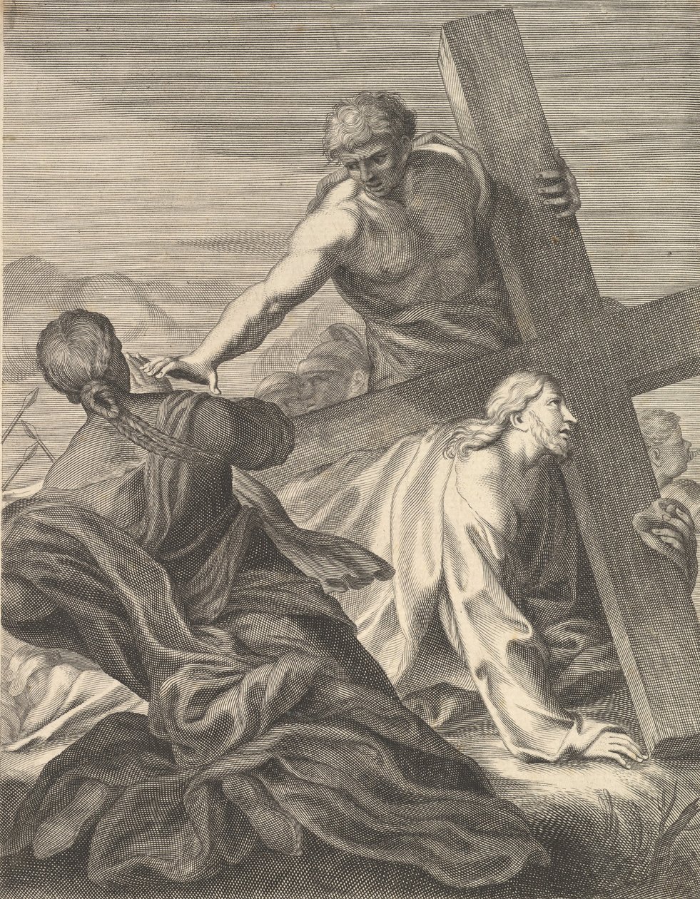 Cristo carregando a cruz, 1680-1719. de Benoit Thiboust