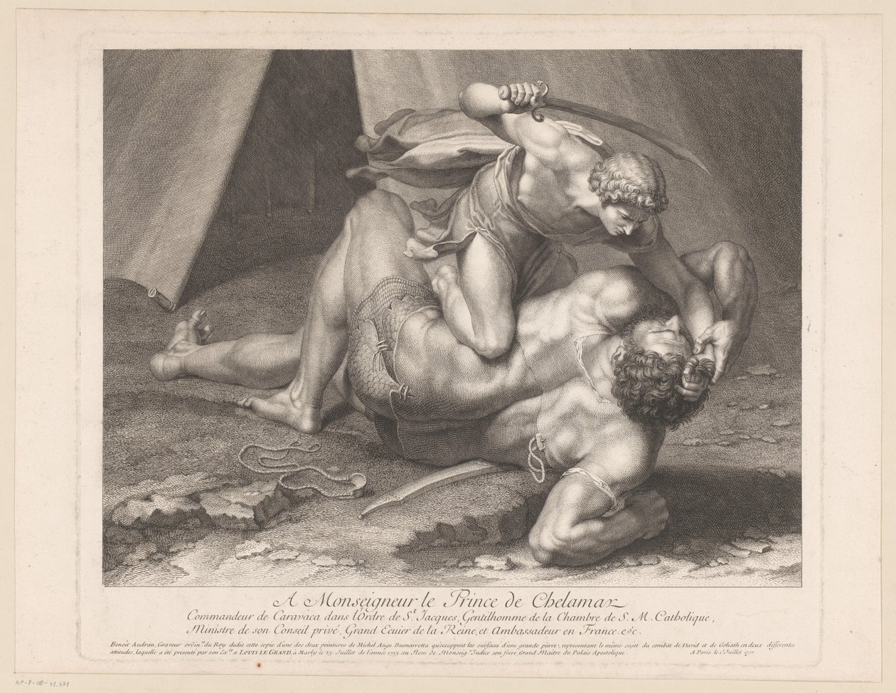 David onthooft Golias de Benoît Audran (I)
