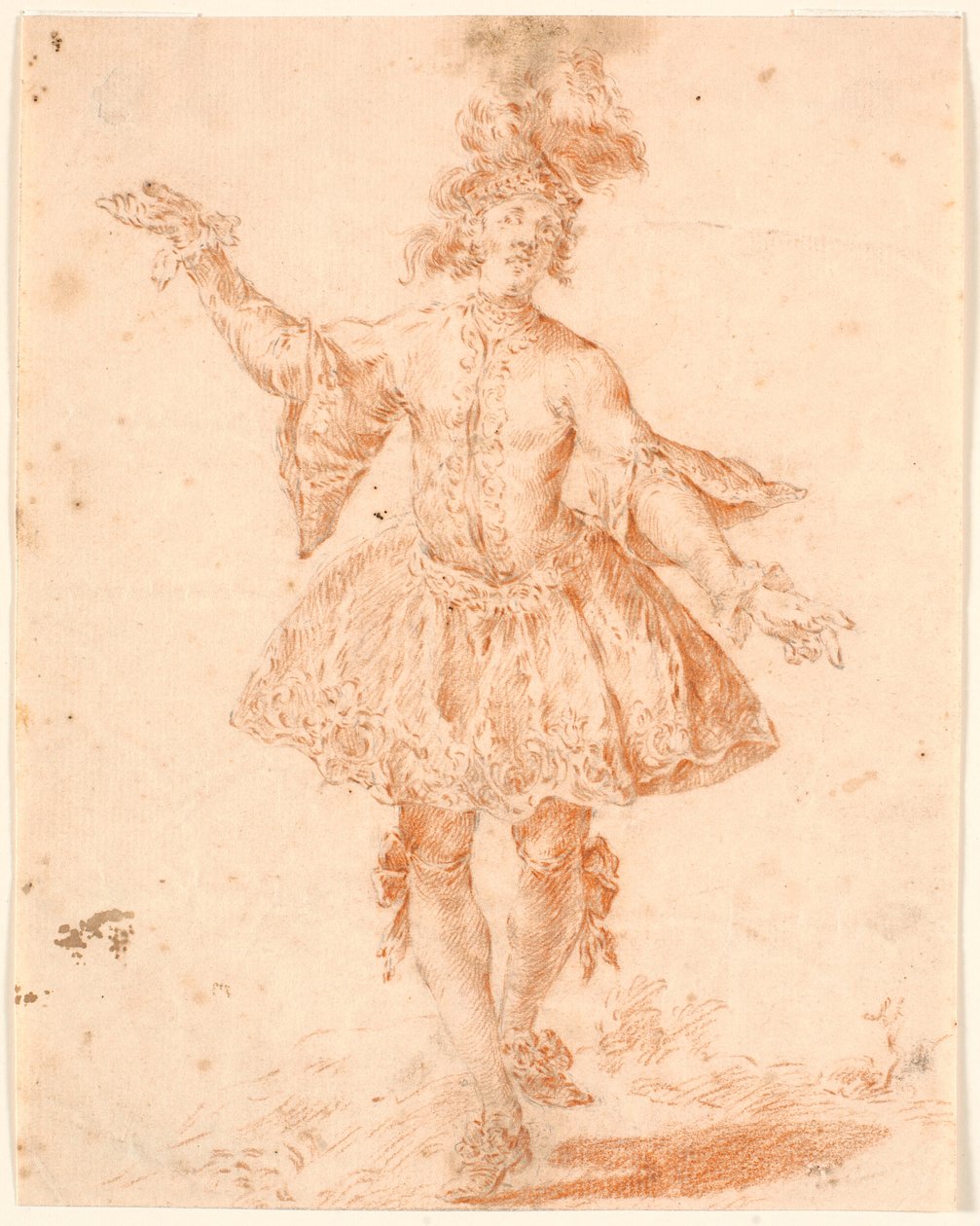 Figura de teatro masculina em pé de Benoît Le Coffre