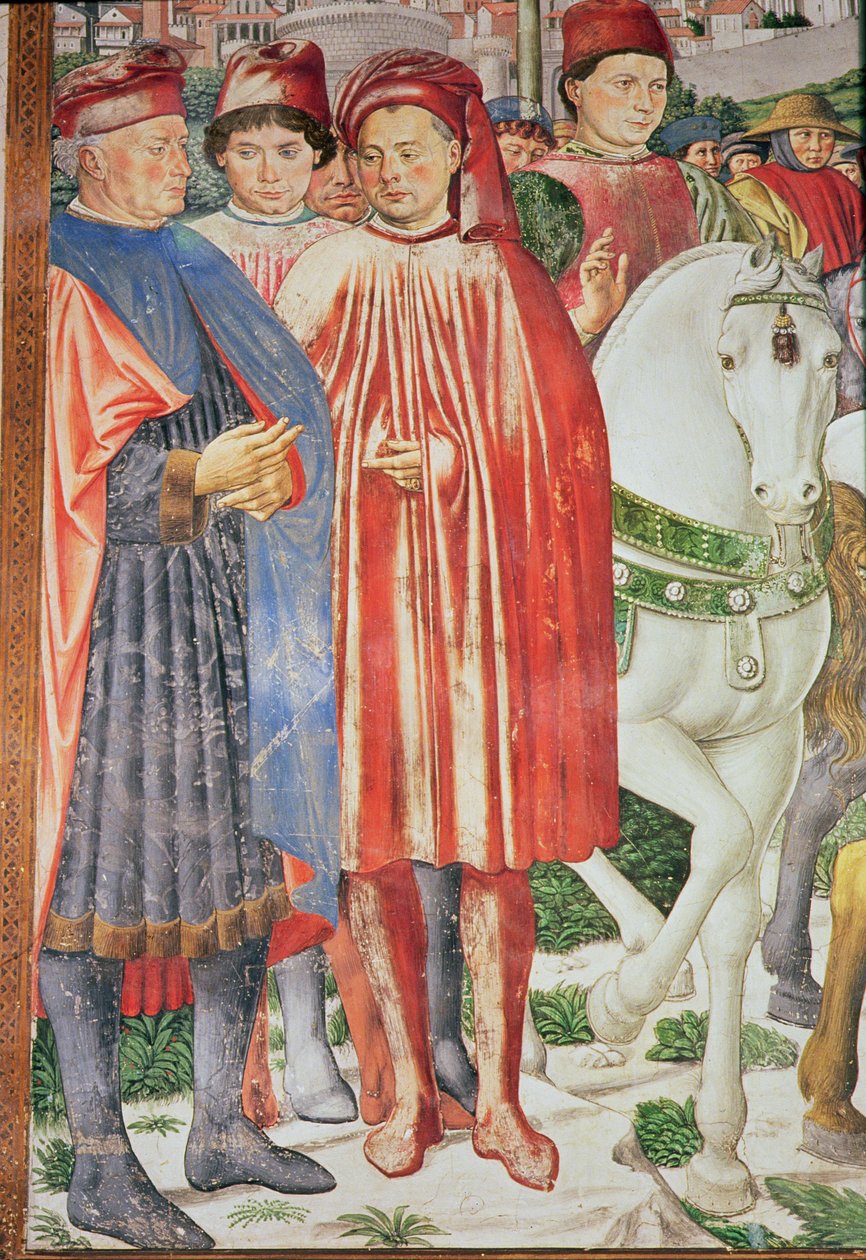 A vida de Santo Agostinho (detalhe) de Benozzo di Lese di Sandro Gozzoli