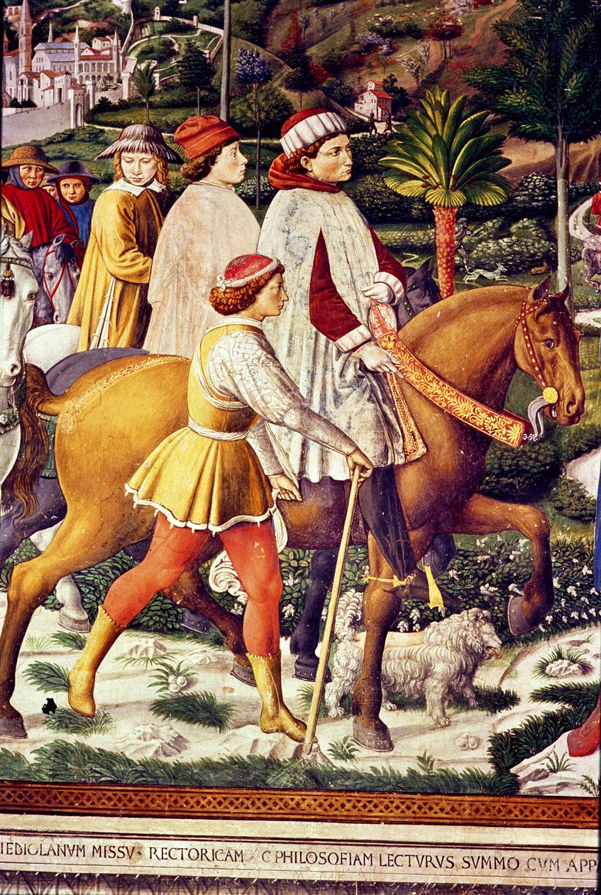 A vida de Santo Agostinho (detalhe) de Benozzo di Lese di Sandro Gozzoli