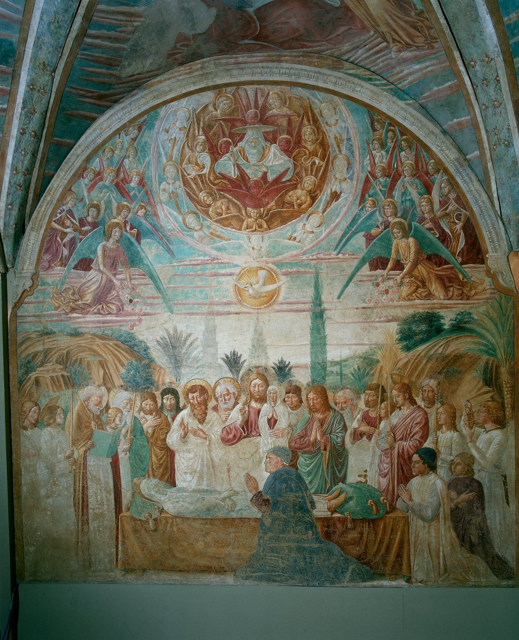 A morte da virgem de Benozzo di Lese di Sandro Gozzoli
