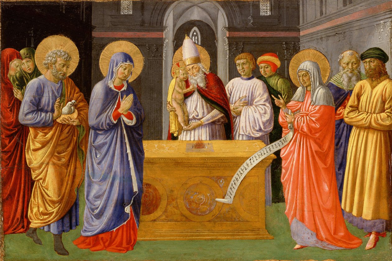 Gozzoli - Purificação da Virgem, 1461-1462 de Benozzo Gozzoli
