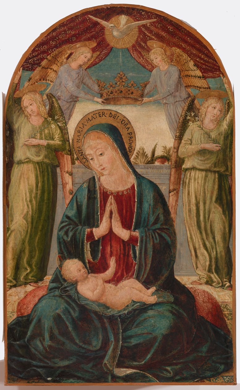 Nossa Senhora e o Menino com anjos de Benozzo Gozzoli