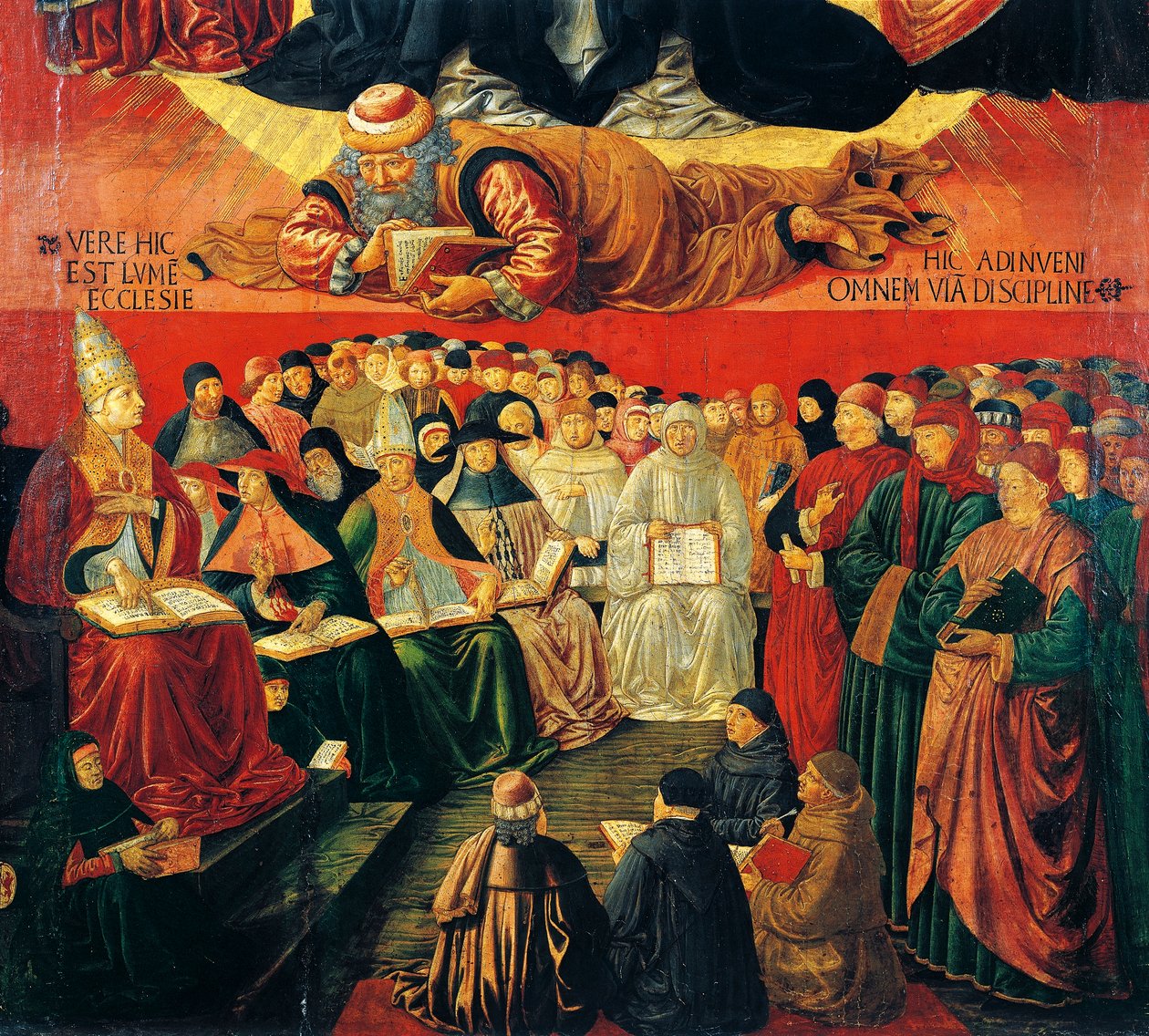 O filósofo árabe Averroes, detalhe do Triunfo de São Tomás de Aquino de Benozzo di Lese di Sandro Gozzoli