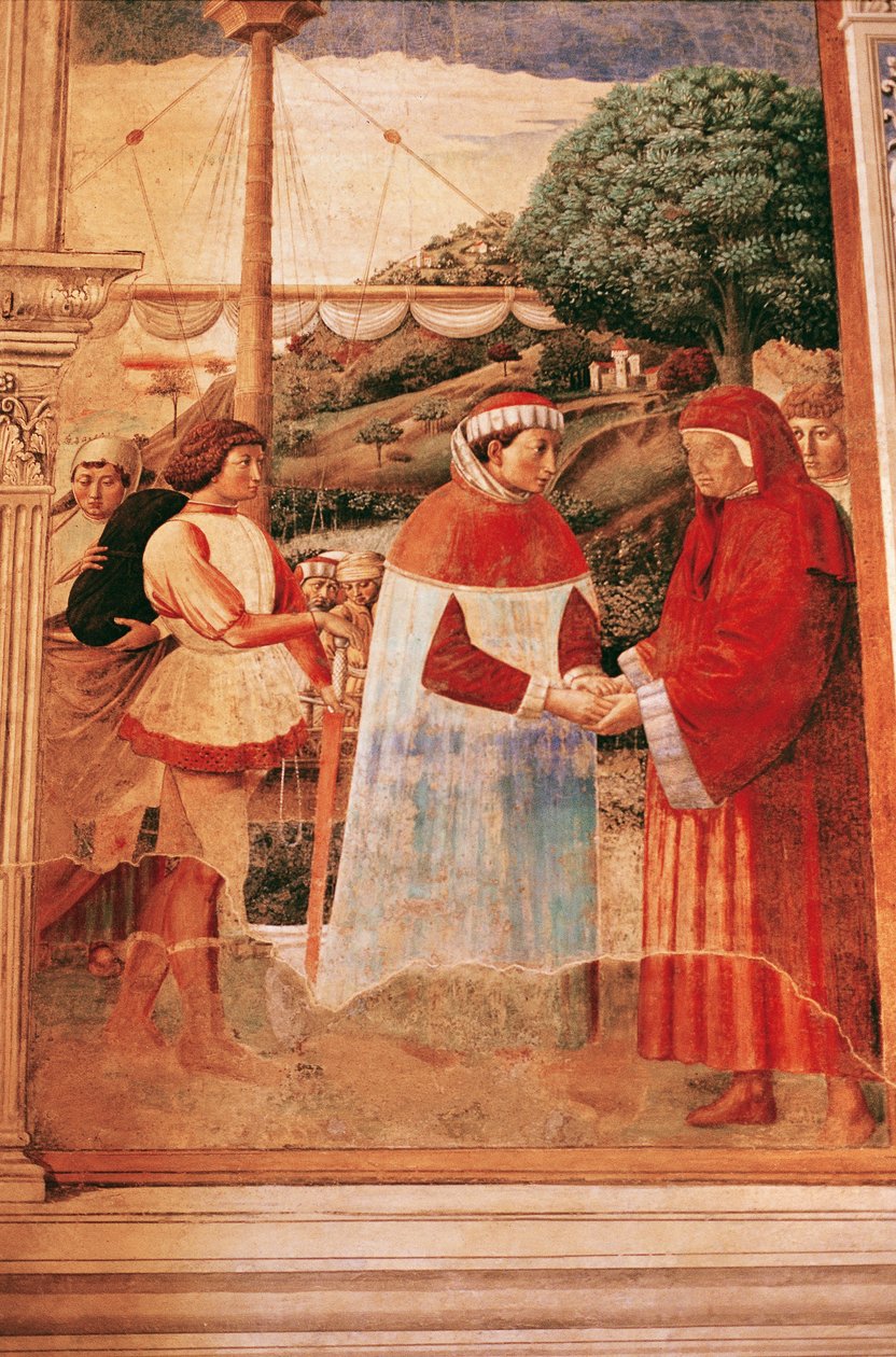 Agostinho chegando a Óstia com destino a Roma de Benozzo di Lese di Sandro Gozzoli