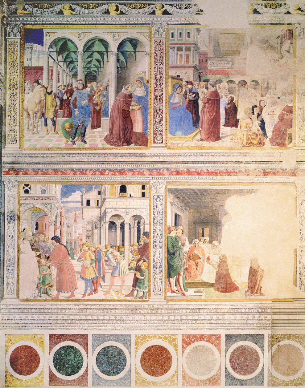 Episódios da Vida de Santo Agostinho, 1463-65 (ver também 192535, 192549, 192550, 192552, 192553, 192554) de Benozzo di Lese di Sandro Gozzoli