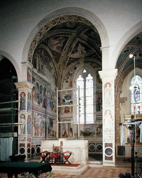 Episódios da Vida de Santo Agostinho, 1463-65 (ver também 192535, 192549, 192551, 192553, 192554) de Benozzo di Lese di Sandro Gozzoli