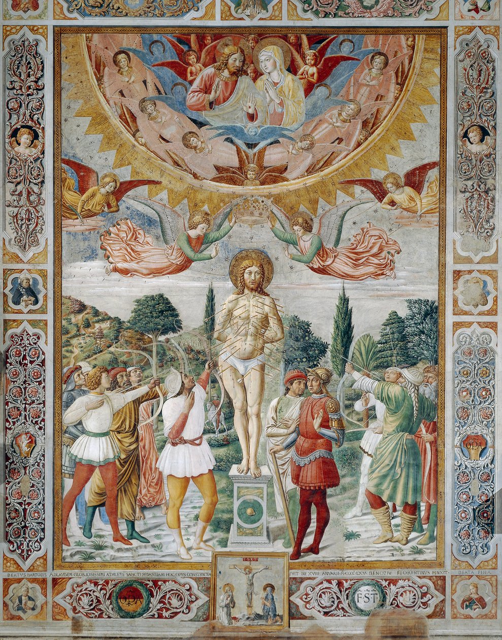 Martírio de São Sebastião de Benozzo di Lese di Sandro Gozzoli