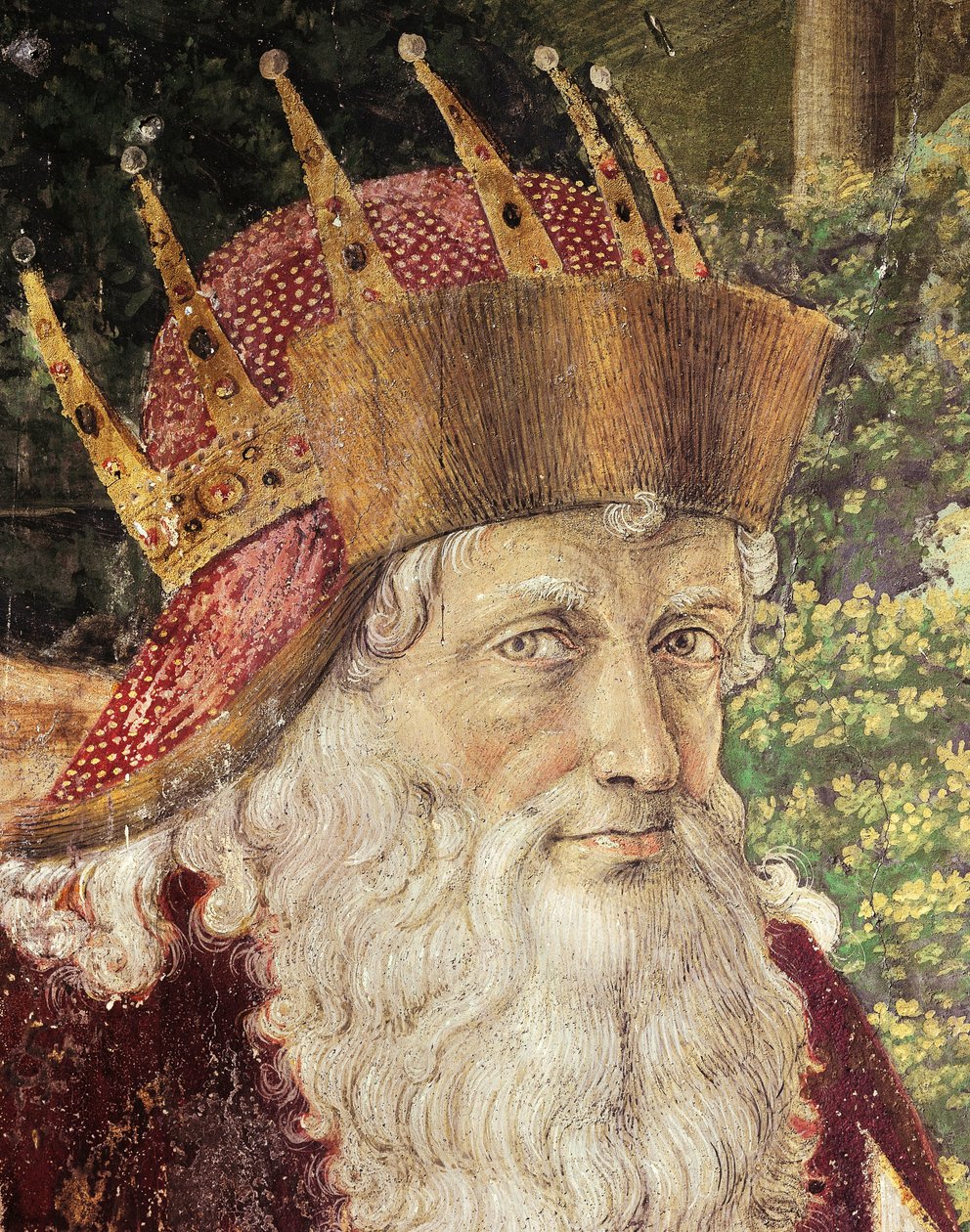 Procissão dos Reis Magos por Benozzo Gozzoli (1420-1497), fresco. Detalhe. Capela do Palazzo Medici Riccardi, Florença. de Benozzo di Lese di Sandro Gozzoli