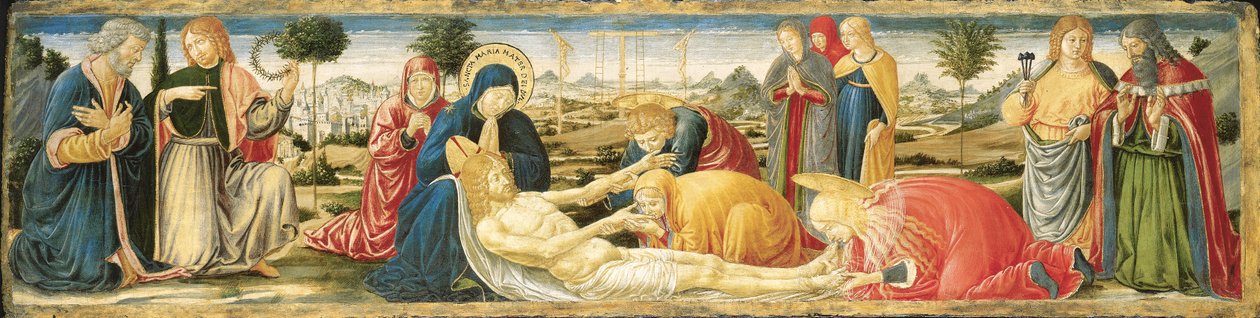 A Lamentação sobre o Cristo Morto de Benozzo di Lese di Sandro Gozzoli