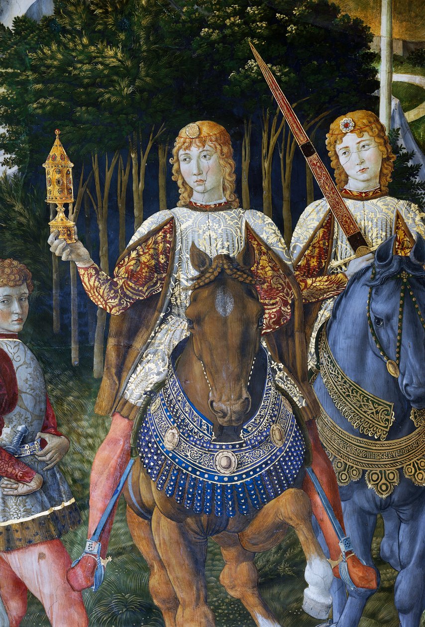 A procissão dos Reis Magos, detalhe de Benozzo di Lese di Sandro Gozzoli