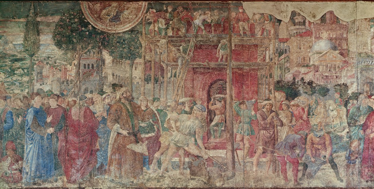 A Torre de Babel, 1468-84 de Benozzo di Lese di Sandro Gozzoli