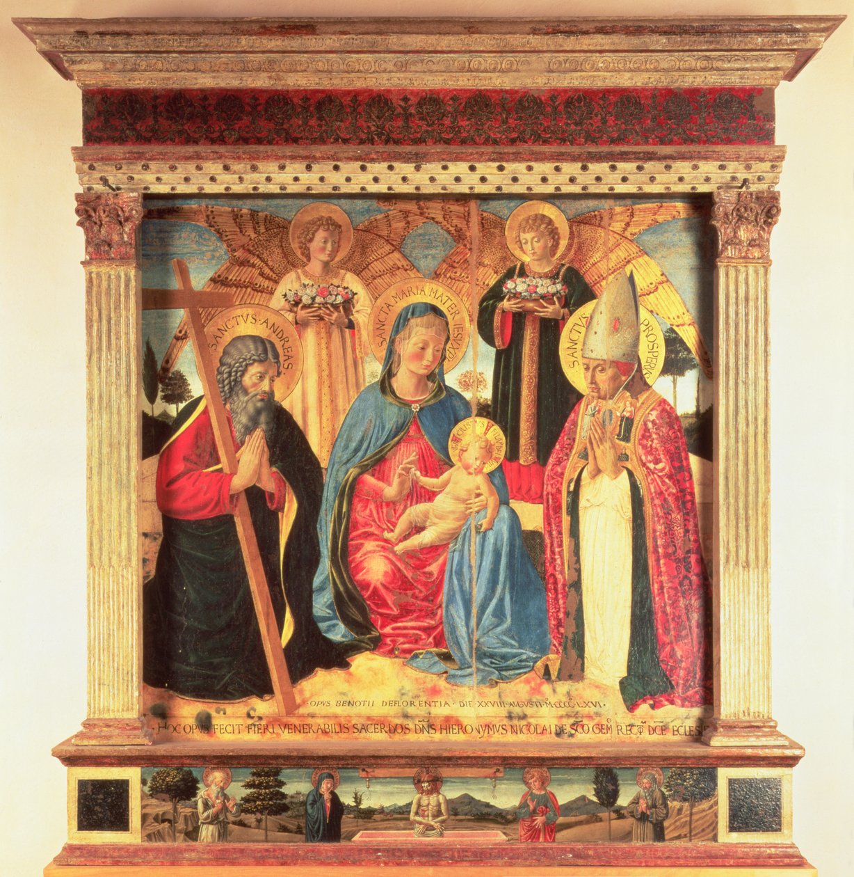 A Virgem e a Criança de Benozzo di Lese di Sandro Gozzoli
