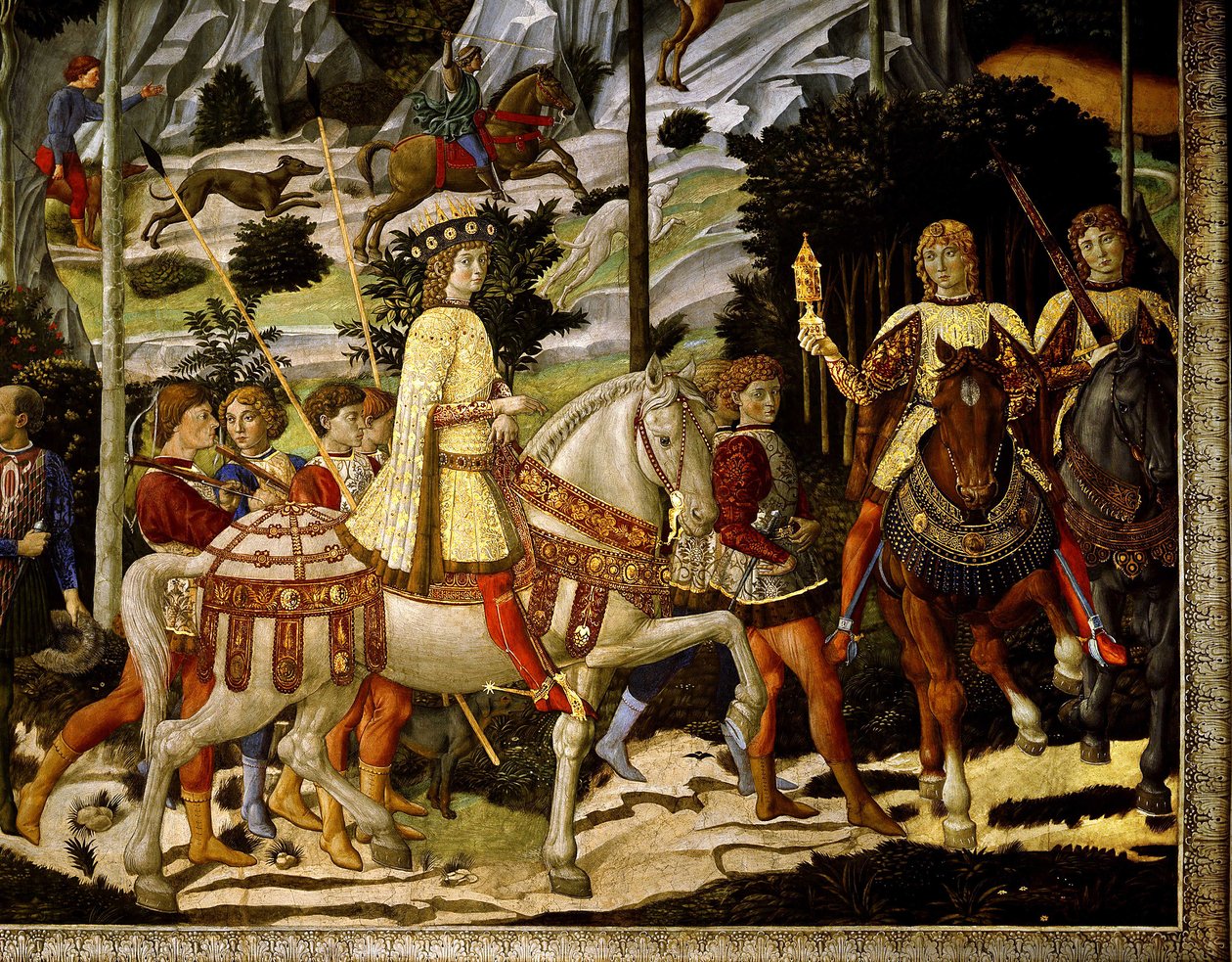 A viagem dos reis magos de Benozzo di Lese di Sandro Gozzoli