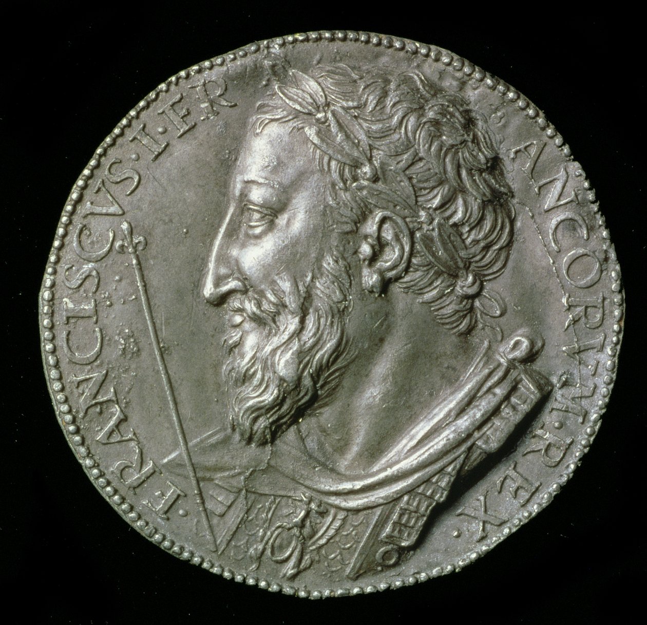 CM.36-1967 Francisco I de Valois, rei da França (1515-47) uniface, 1537 (líder) de Benvenuto Cellini