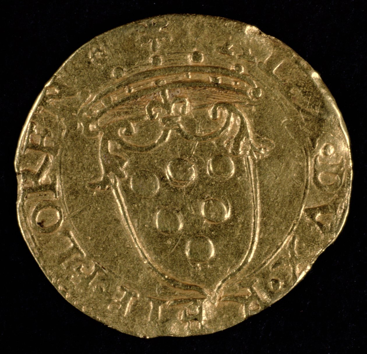 Scudo Decorado com o Brasão de Medici (ouro) de Benvenuto Cellini