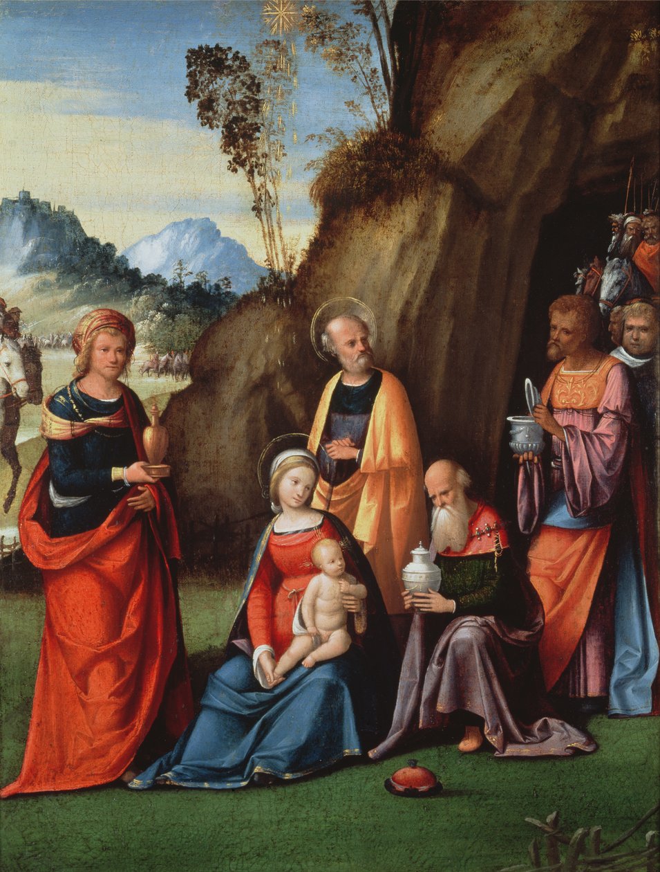 A Adoração dos Magos, 1513 de Benvenuto Tisi da Garofalo