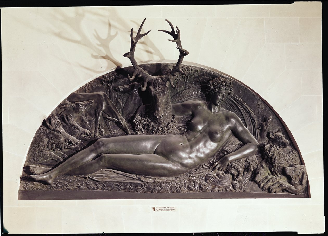 A ninfa de Fontainebleau, 1542 (bronze) de Benvenuto Cellini