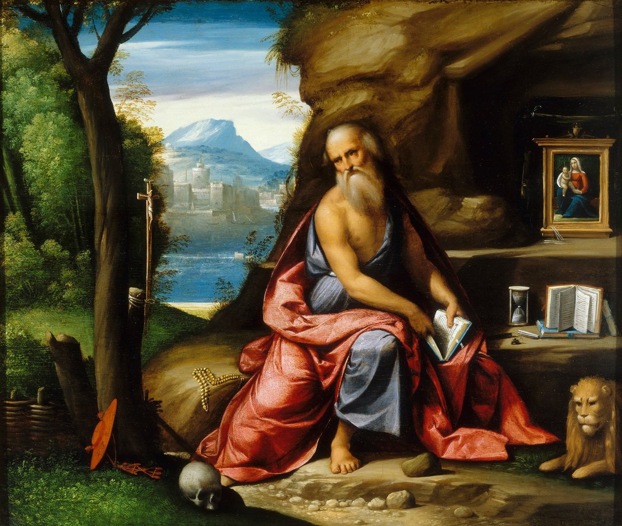 Meditação de São Jerónimo de Benvenuto Tisi