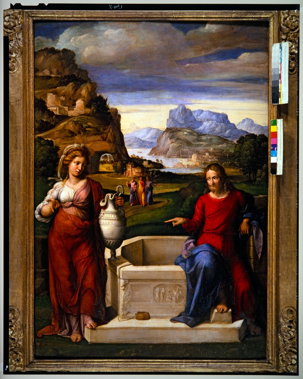 Cristo e a mulher de Samaria (painel) de Benvenuto Tisi da Garofalo