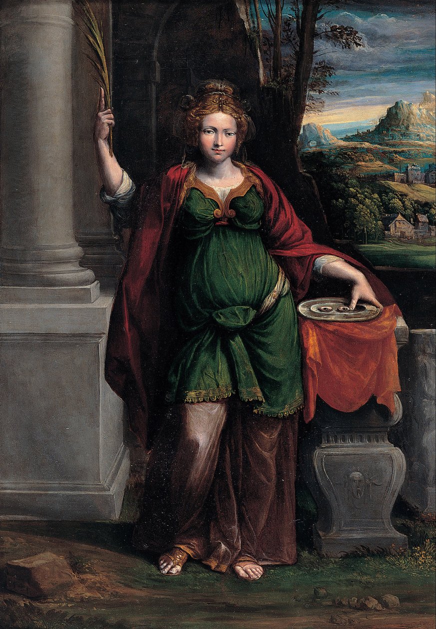 Santa Lúcia, 1535-1540 de Benvenuto Tisi da Garofalo