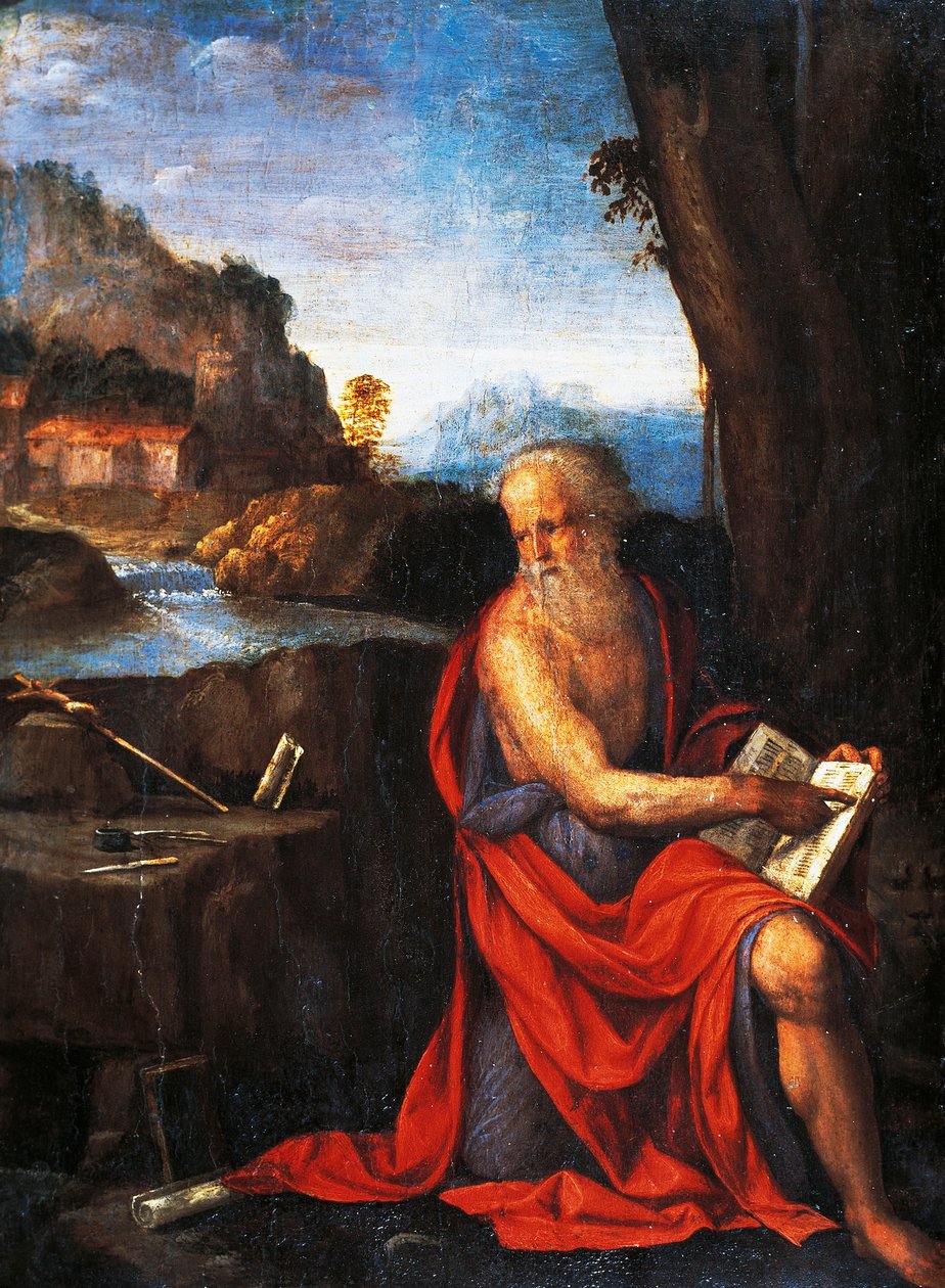 São Jerônimo, de Garofalo (1481-1559). de Benvenuto Tisi da Garofalo