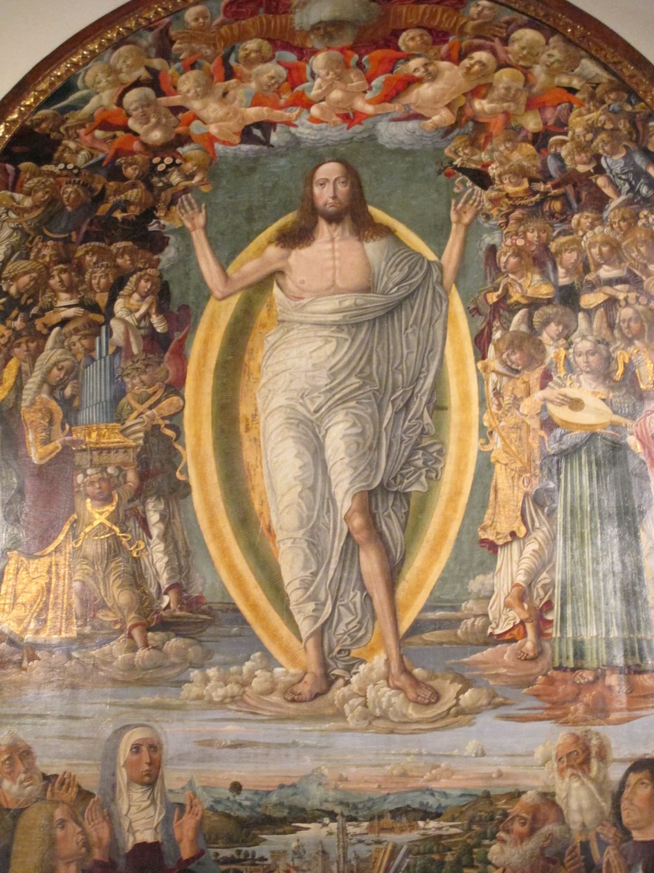 acolhimento de joão, ascensão de jesus 02 de Benvenuto di Giovanni
