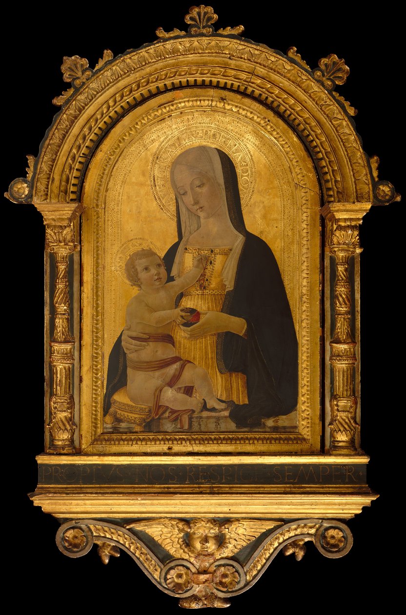 Madonna e Criança, c. 1470. de Benvenuto di Giovanni