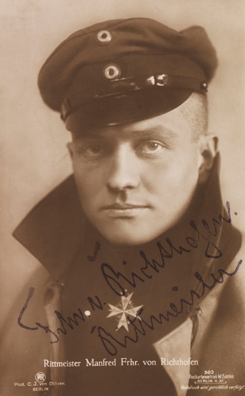 Retrato de Manfred von Richthofen 1892-1918, 1918. de Berlin . Photo studio C. J.
