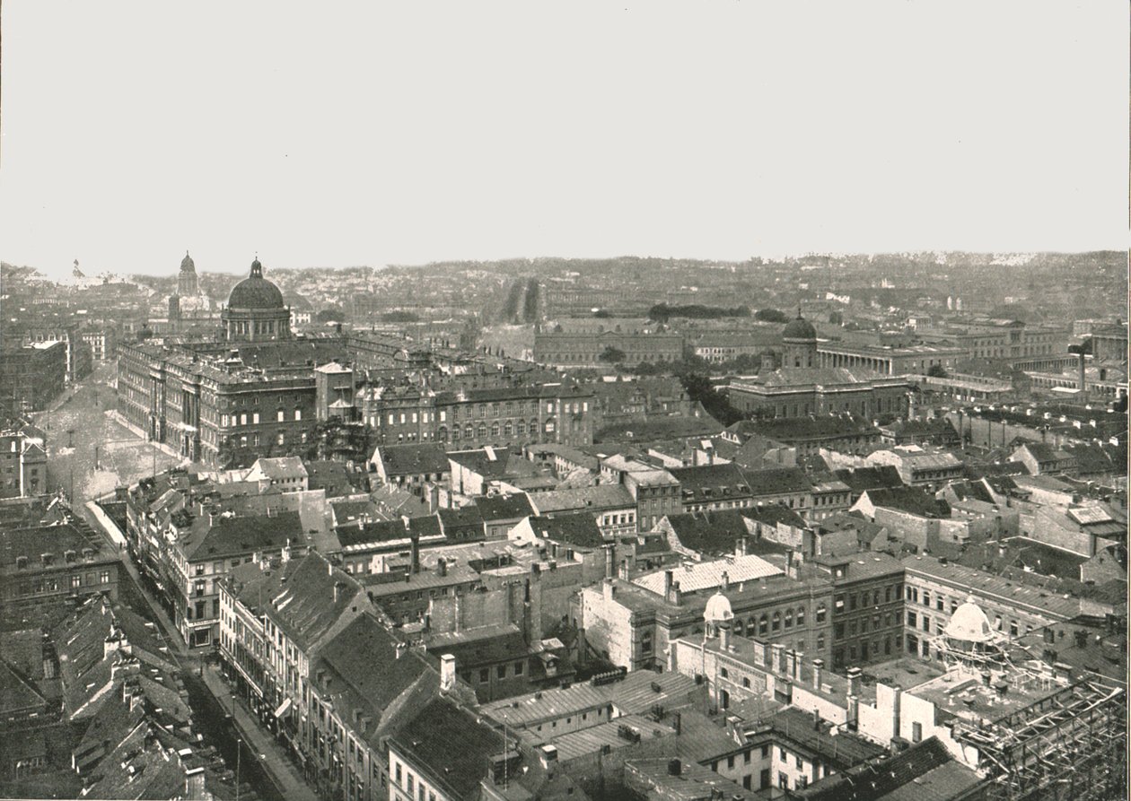 Panorama da cidade de Berlim, Alemanha, 1895. de Berlin Photographic Co