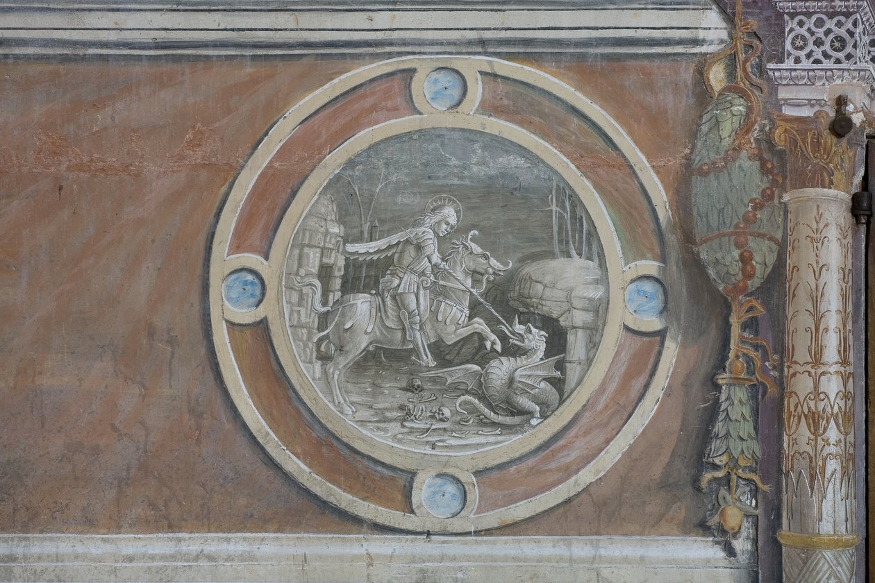 São Jorge matando o dragão de Bernadino Zenale