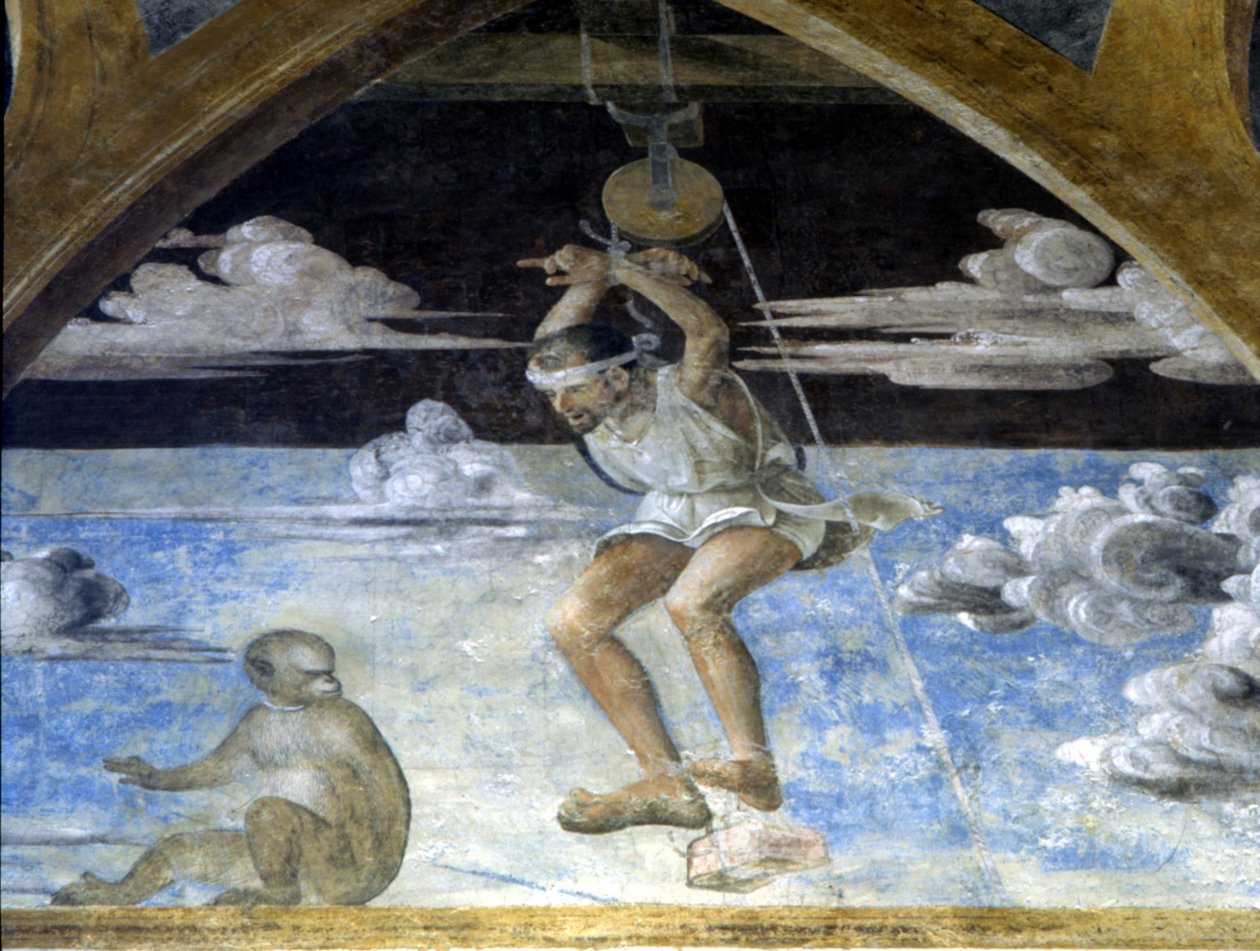 Fresco por Butinone e B. Zanale na Igreja de S. Pietro em Gessate, Milão. de Bernadino and Zenale B.  Butinone