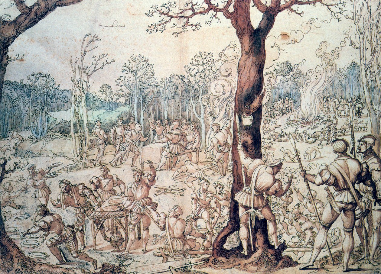 O Partido da Caça, século XVI. de Bernard van Orley