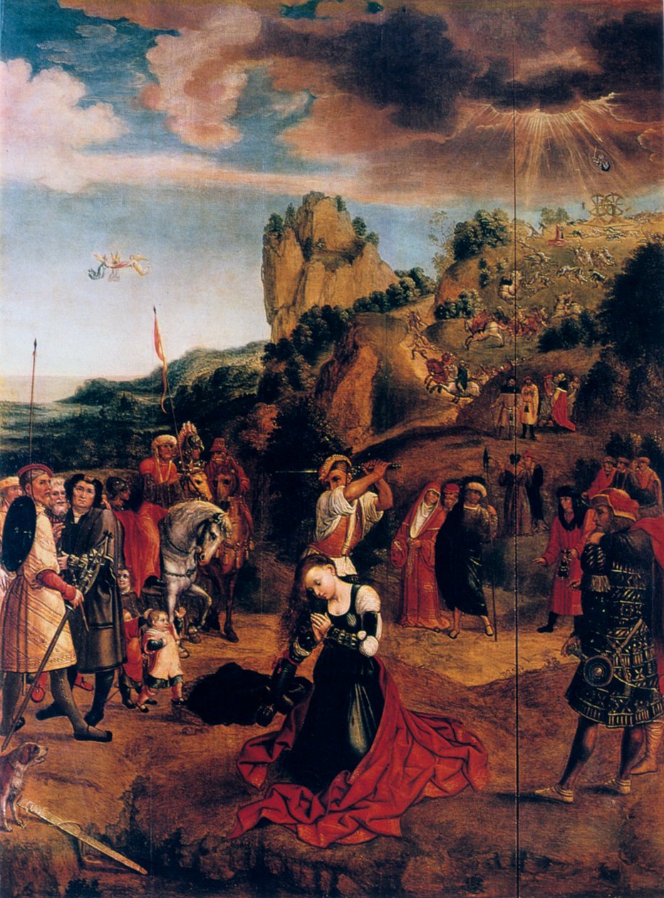 O martírio de Santa Catarina, século XVI. de Bernard van Orley