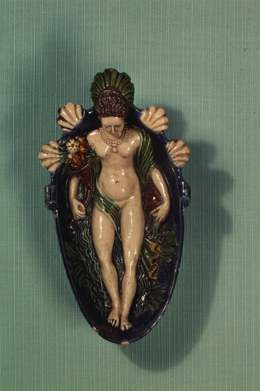 Sauceboat, Palissy Ware, c.1530 (louça de barro vidrada) de Bernard Palissy
