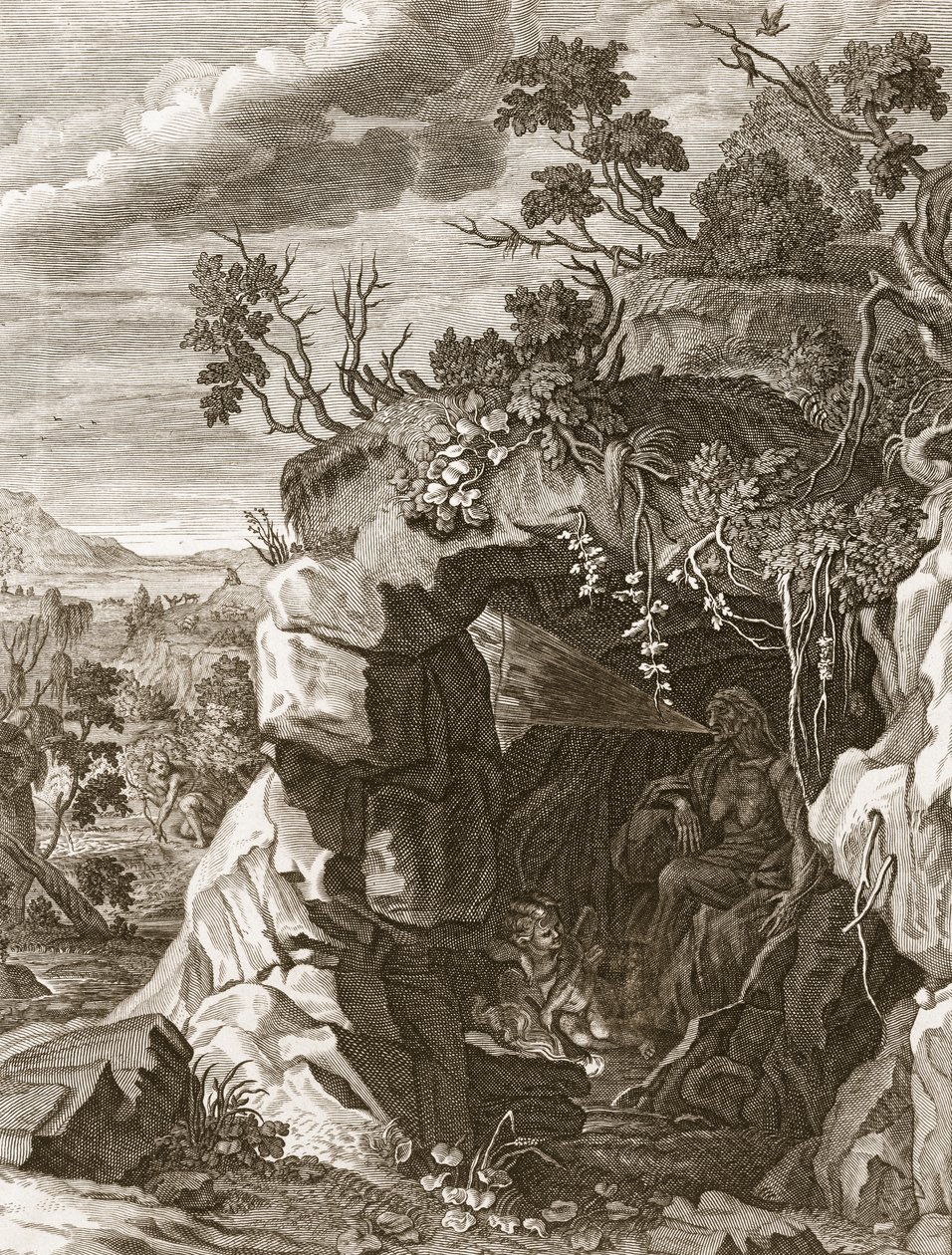 A Ninfa Echo Transformada em Som, 1731 de Bernard Picart