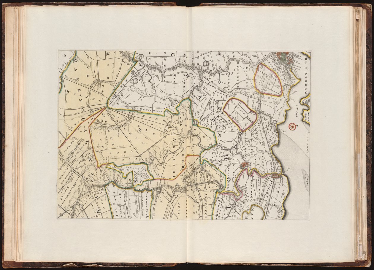 Novo mapa da Terra de Utrecht de acordo com a Ordre d&39;Ed. Mog. Estados dos Lordes de Bernard de Roĳ