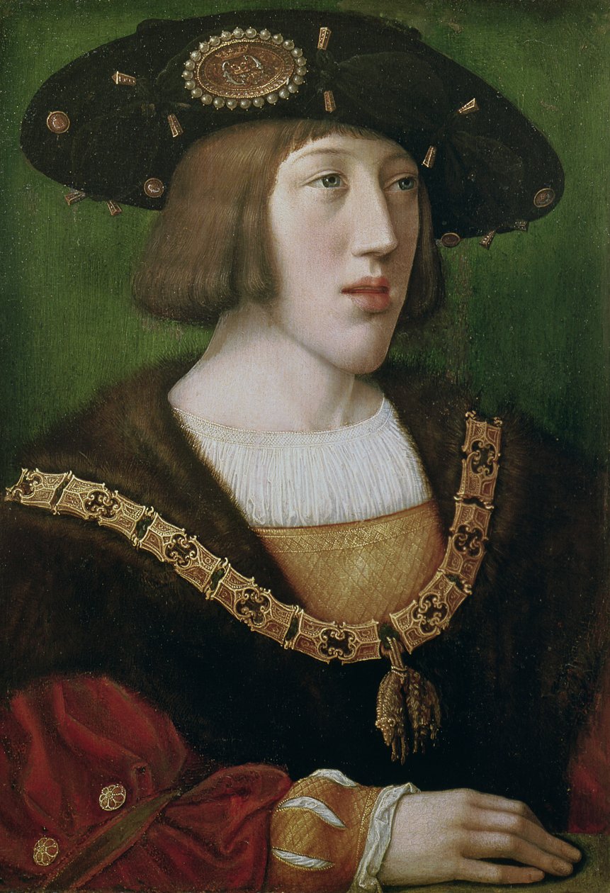 Retrato de Carlos V (1500-58) 1516 de Bernard van Orley