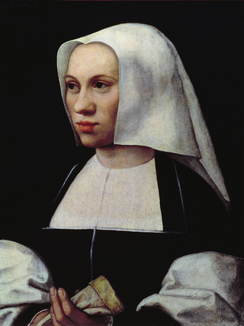 Retrato de uma mulher, c.1521-25 (painel) de Bernard van Orley