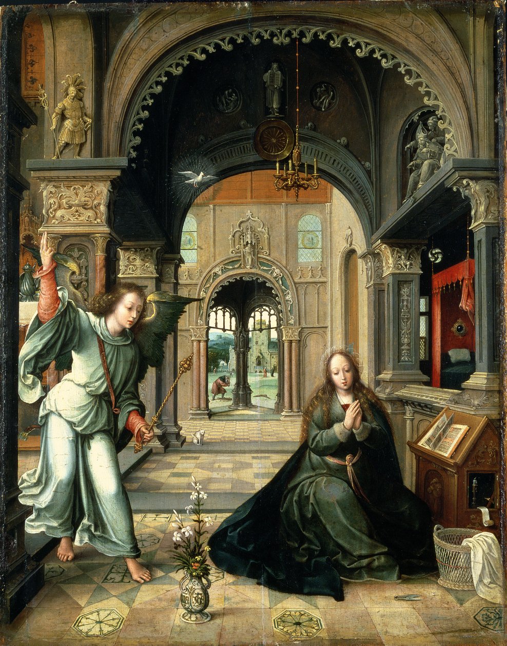 A Anunciação, início do século XVI de Bernard van Orley