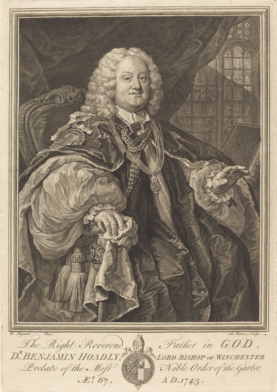 Bispo Hoadly, 1743. de Bernard Baron