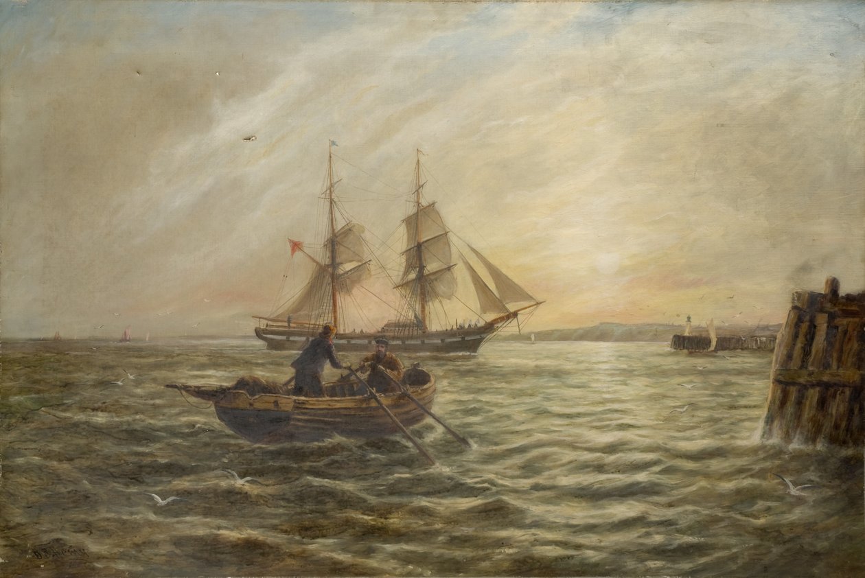 Seascape (lona em óleo) de Bernard Benedict Hemy