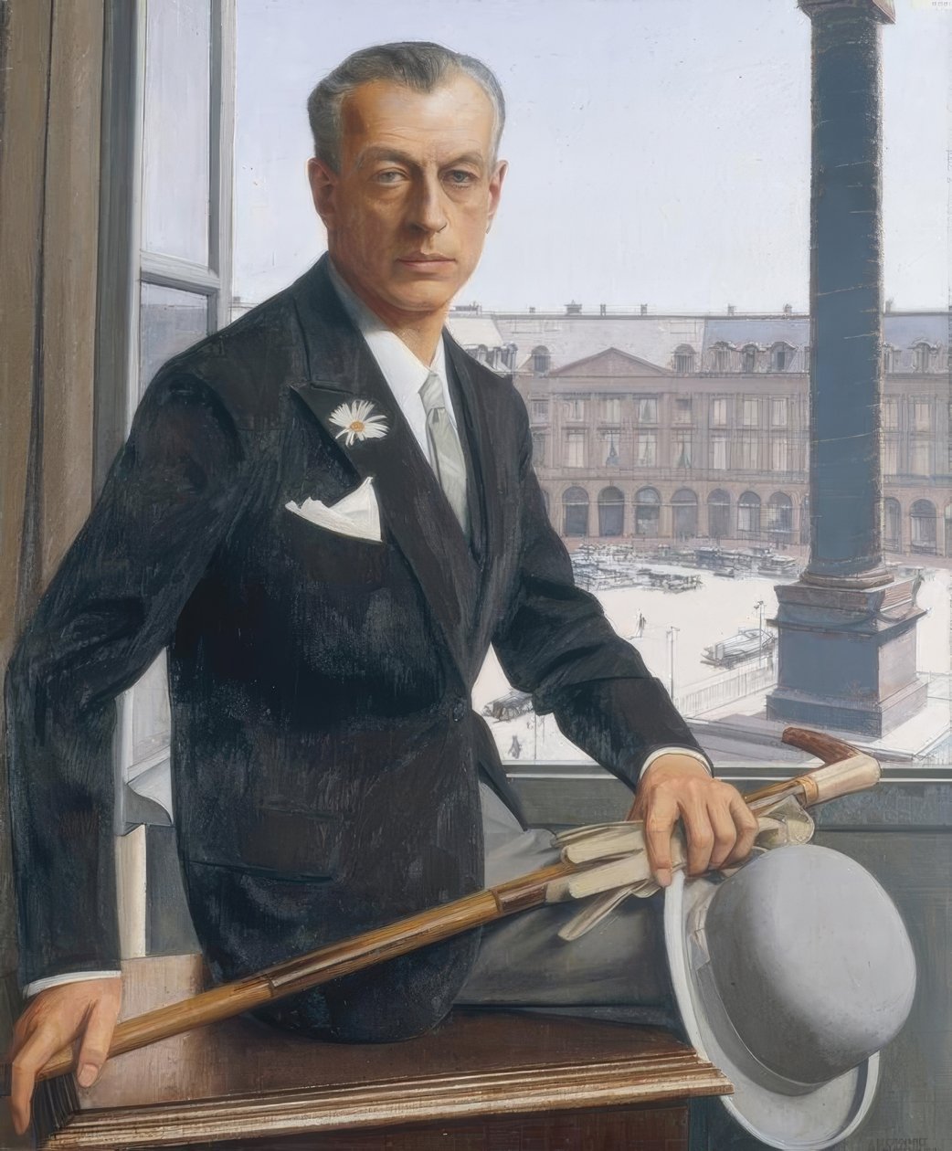 Auto-retrato na Place Vendôme de Bernard Boutet de Monvel