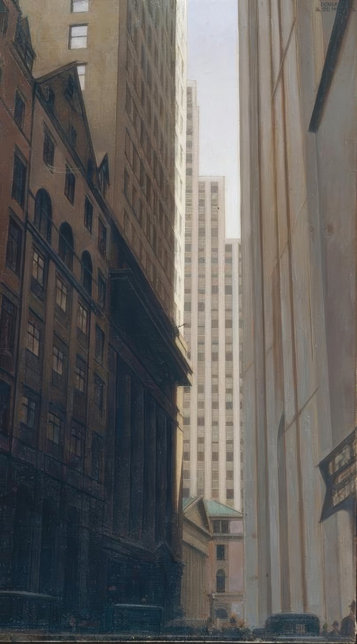Vue de Wall Street de Bernard Boutet de Monvel