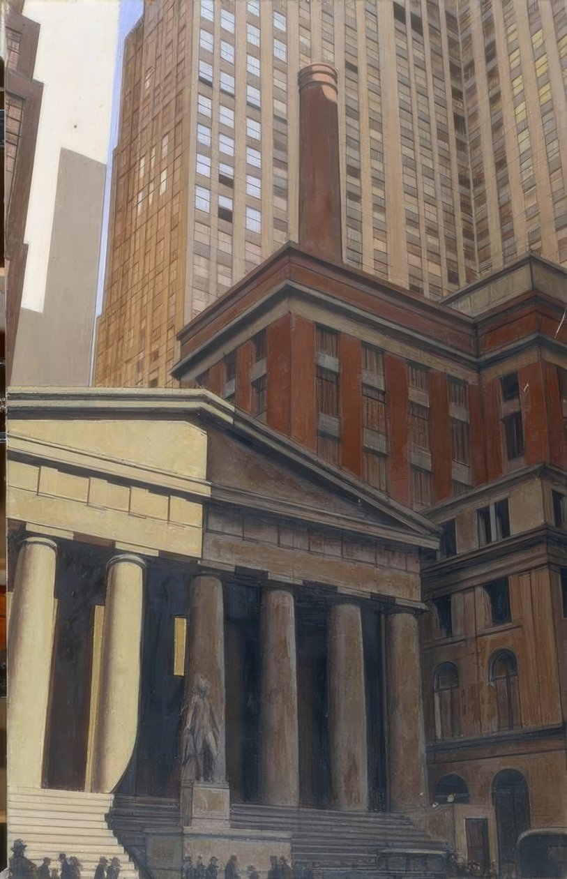 Vue de Wall Street de Bernard Boutet de Monvel