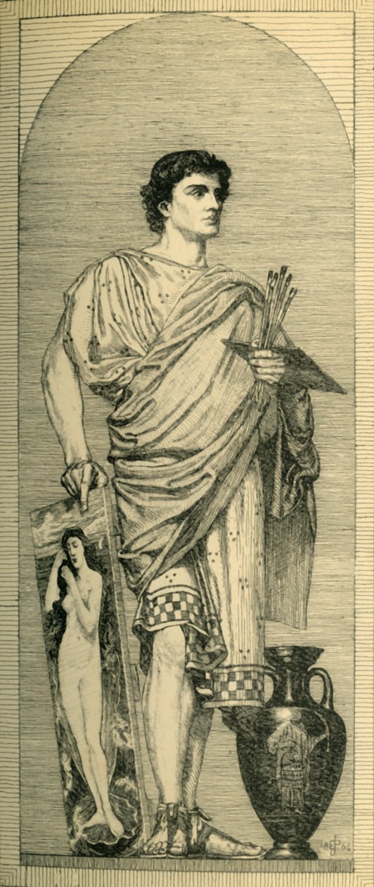 Apelles: projeto para um mosaico, c1864, 1881. de Bernard Collier