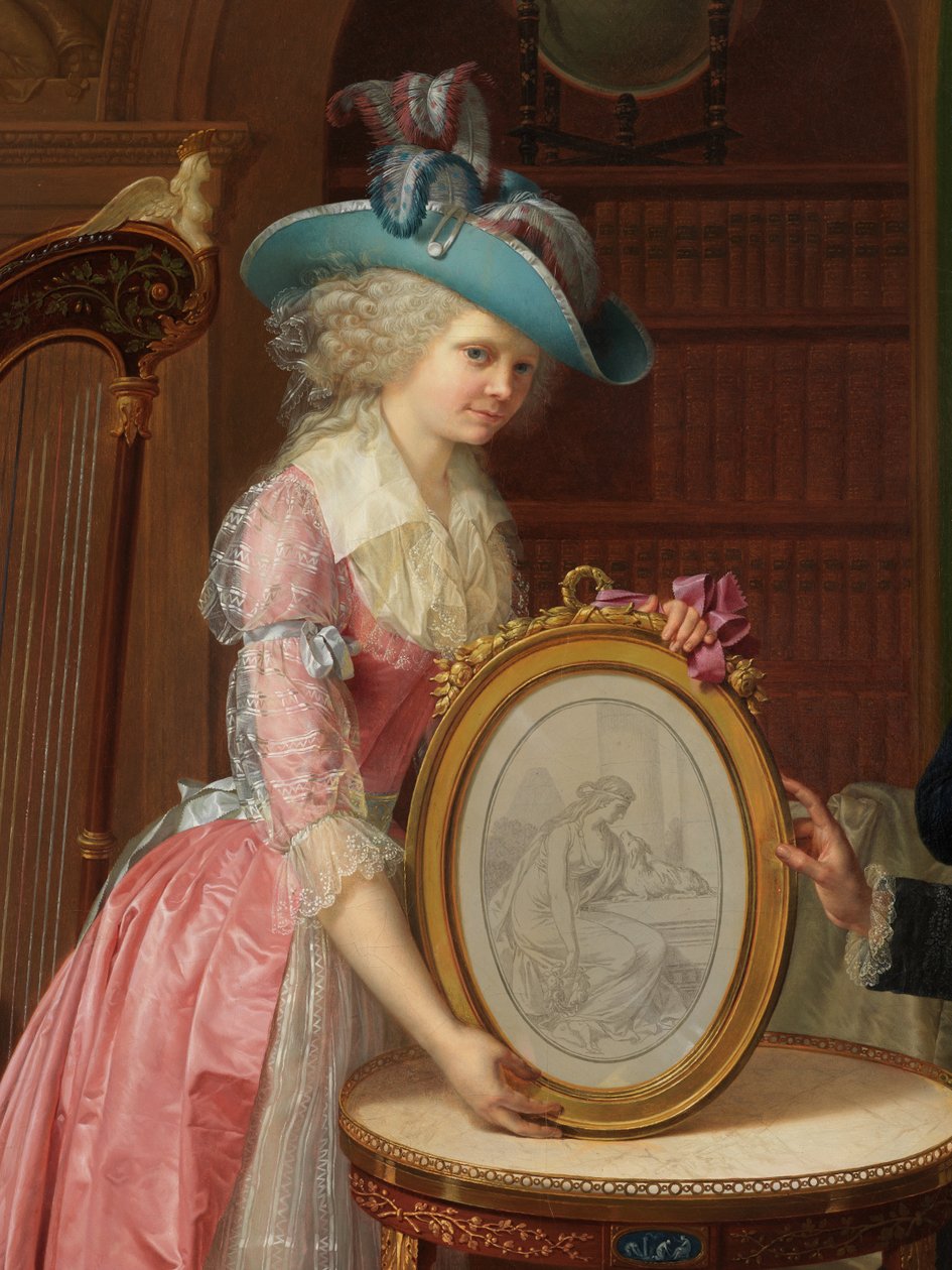 Detalhe do Retrato da família Villers de Bernard Duvivier